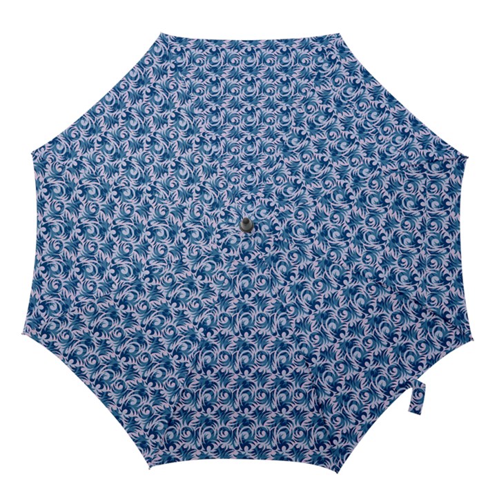 Blue Pattern Scrapbook Hook Handle Umbrellas (Medium)