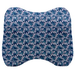 Blue Pattern Scrapbook Velour Head Support Cushion