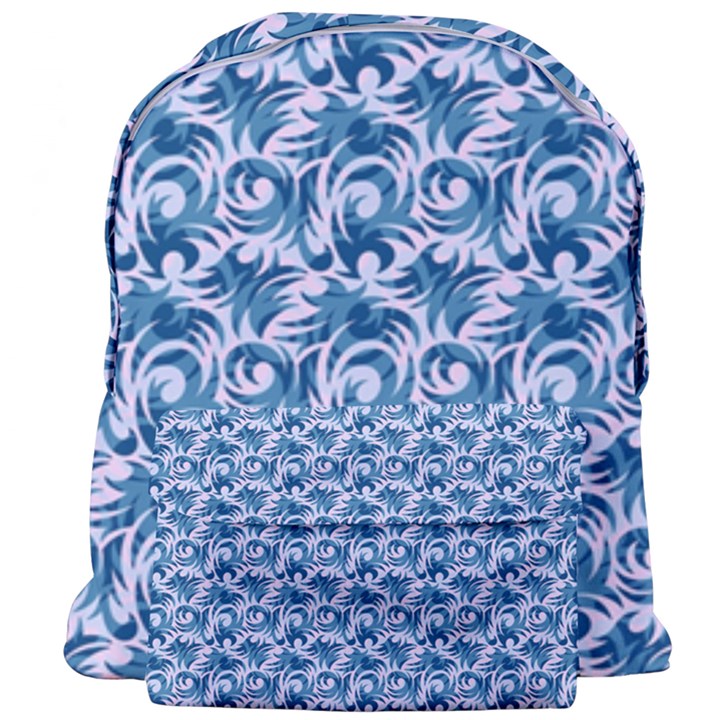 Blue Pattern Scrapbook Giant Full Print Backpack