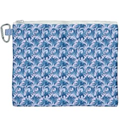 Blue Pattern Scrapbook Canvas Cosmetic Bag (xxxl) by Dutashop