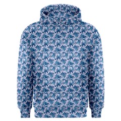 Blue Pattern Scrapbook Men s Overhead Hoodie