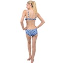 Blue Pattern Scrapbook Layered Top Bikini Set View2