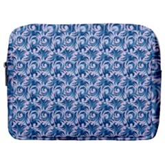 Blue Pattern Scrapbook Make Up Pouch (large)