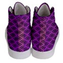 Pattern Texture Geometric Patterns Purple Women s Hi-Top Skate Sneakers View4