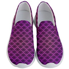 Pattern Texture Geometric Patterns Purple Men s Lightweight Slip Ons by Dutashop