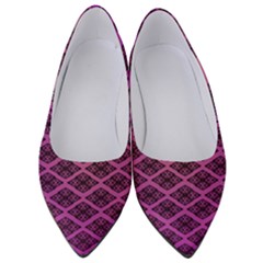 Pattern Texture Geometric Patterns Purple Women s Low Heels