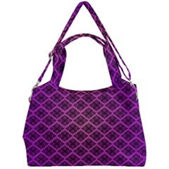 Pattern Texture Geometric Patterns Purple Double Compartment Shoulder Bag by Dutashop