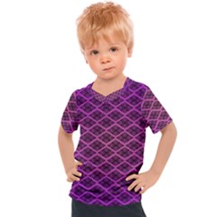 Pattern Texture Geometric Patterns Purple Kids  Sports Tee