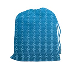 Background Texture Pattern Blue Drawstring Pouch (2xl) by Dutashop