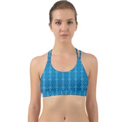 Background Texture Pattern Blue Back Web Sports Bra