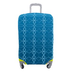 Background Texture Pattern Blue Luggage Cover (small) by Dutashop