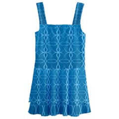 Background Texture Pattern Blue Kids  Layered Skirt Swimsuit