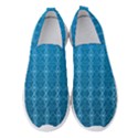 Background Texture Pattern Blue Women s Slip On Sneakers View1