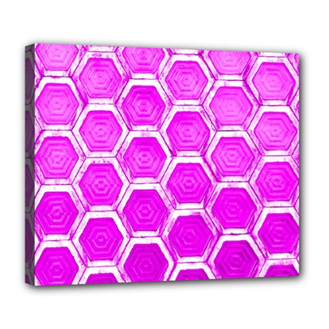 Hexagon Windows  Deluxe Canvas 24  X 20  (stretched) by essentialimage365