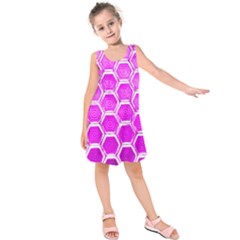 Hexagon Windows  Kids  Sleeveless Dress by essentialimage365