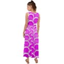 Hexagon Windows  V-Neck Chiffon Maxi Dress View2