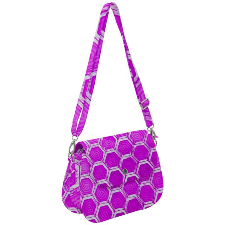 Hexagon Windows  Saddle Handbag