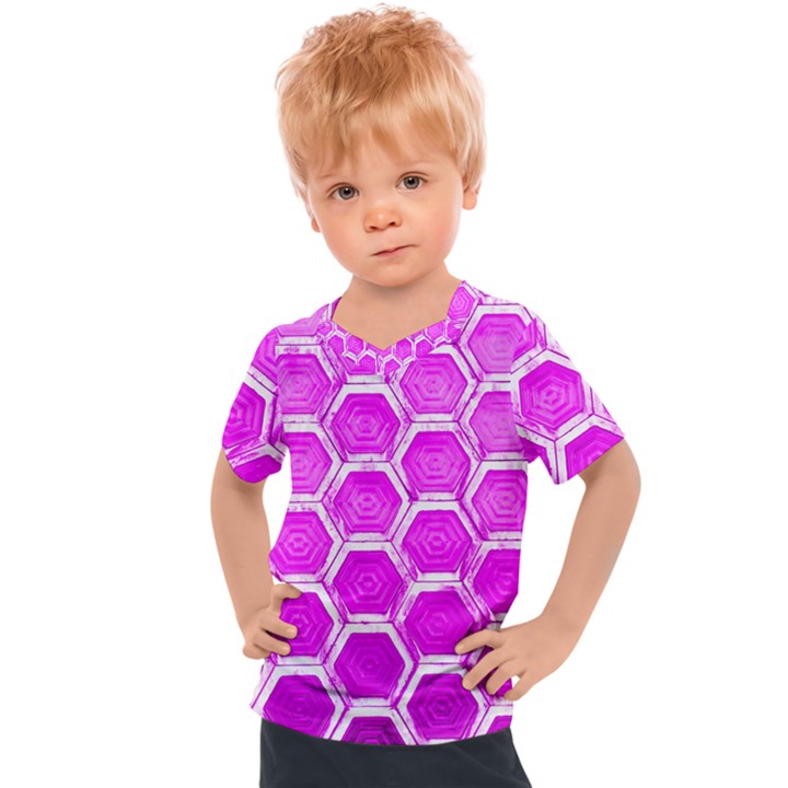 Hexagon Windows  Kids  Sports Tee