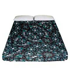 Intricate Texture Ornate Camouflage Pattern Fitted Sheet (queen Size) by dflcprintsclothing