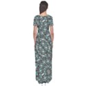 Intricate Texture Ornate Camouflage Pattern Short Sleeve Maxi Dress View2