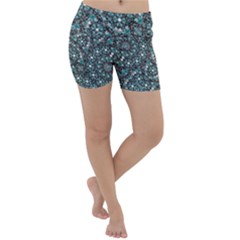 Intricate Texture Ornate Camouflage Pattern Lightweight Velour Yoga Shorts by dflcprintsclothing