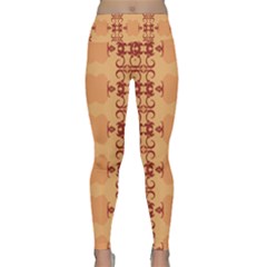 Background Wallpaper Brown Lightweight Velour Classic Yoga Leggings