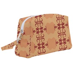 Background Wallpaper Brown Wristlet Pouch Bag (large)