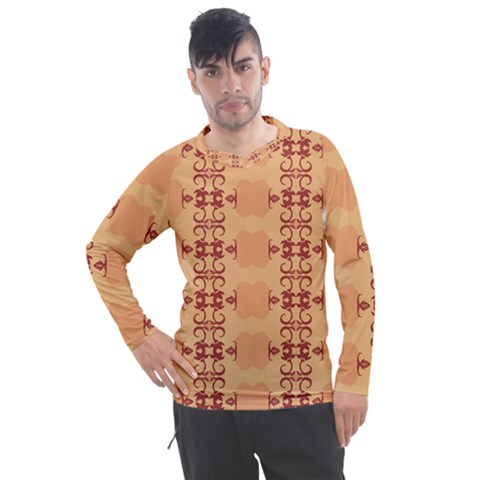 Background Wallpaper Brown Men s Pique Long Sleeve Tee by Dutashop