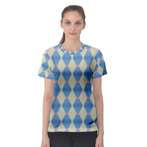 Pattern Texture Chevron Women s Sport Mesh Tee by Dutashop