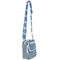 Pattern Texture Chevron Shoulder Strap Belt Bag