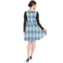 Pattern Texture Chevron Plunge Pinafore Dress View2