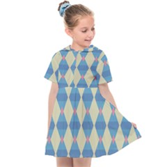 Pattern Texture Chevron Kids  Sailor Dress by Dutashop