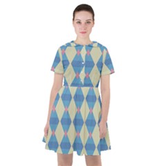 Pattern Texture Chevron Sailor Dress