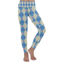 Pattern Texture Chevron Kids  Lightweight Velour Classic Yoga Leggings by Dutashop