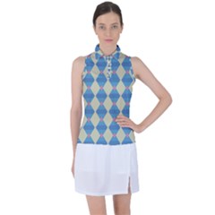 Pattern Texture Chevron Women s Sleeveless Polo Tee