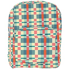 Texture Plaid Full Print Backpack by Dutashop