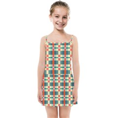 Texture Plaid Kids  Summer Sun Dress