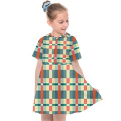 Texture Plaid Kids  Sailor Dress by Dutashop