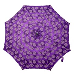 Pattern Texture Feet Dog Purple Hook Handle Umbrellas (medium) by Dutashop