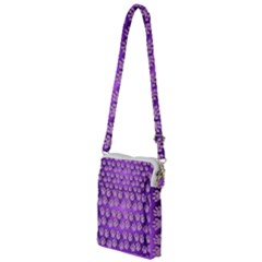 Pattern Texture Feet Dog Purple Multi Function Travel Bag