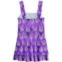 Pattern Texture Feet Dog Purple Kids  Layered Skirt Swimsuit View2