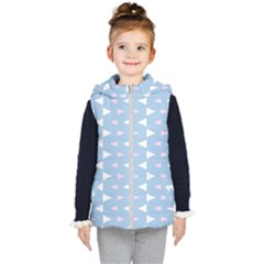 Pattern 3d Kids  Hooded Puffer Vest