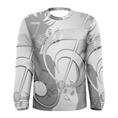 Dance Music Treble Clef Sound Girl Men s Long Sleeve Tee by Dutashop