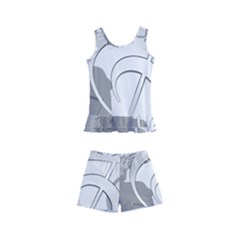 Dance Music Treble Clef Sound Girl Kids  Boyleg Swimsuit