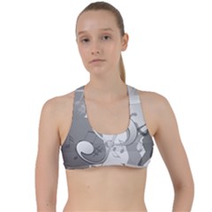 Dance Music Treble Clef Sound Girl Criss Cross Racerback Sports Bra