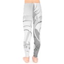 Dance Music Treble Clef Sound Girl Kids  Leggings View2