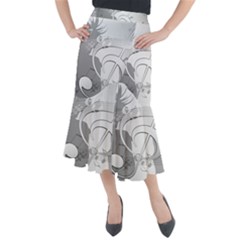 Dance Music Treble Clef Sound Girl Midi Mermaid Skirt