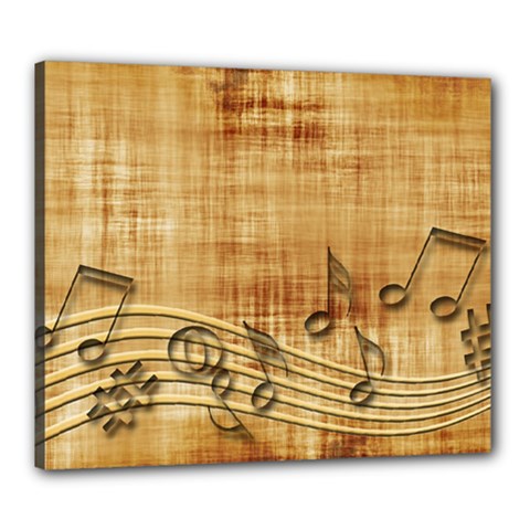 Dance Music Canvas 24  X 20  (stretched) by Dutashop