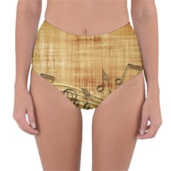 Dance Music Reversible High-waist Bikini Bottoms by Dutashop