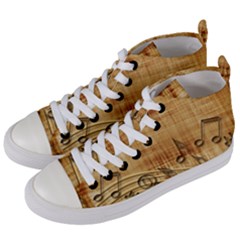 Dance Music Women s Mid-top Canvas Sneakers